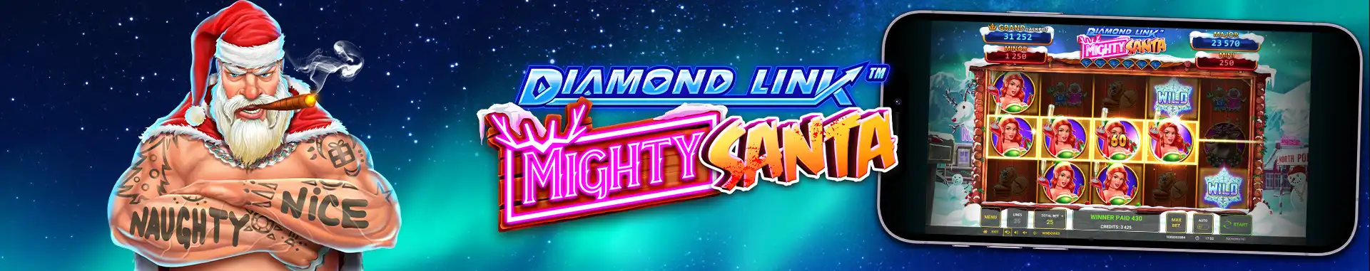 Tragaperras Online Diamond Link: Mighty Santa